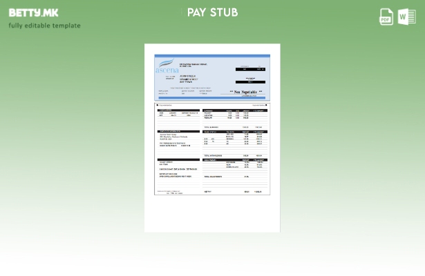 Модерен стил Шаблон за листи за вработени во компанија за малопродажба во САД 1